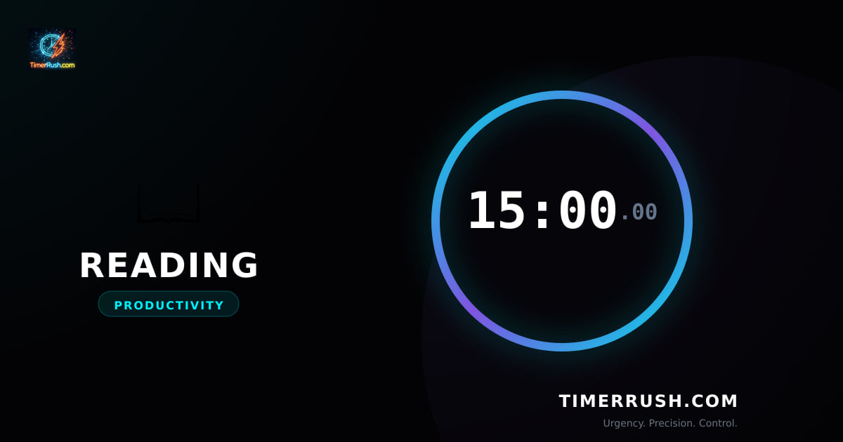 Reading Timer - Track Your Reading Time | timerrush.com